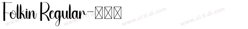 Folkin Regular字体转换